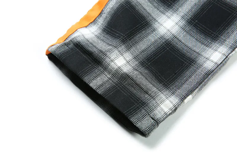 Side Ribbon Plaid Pants 12