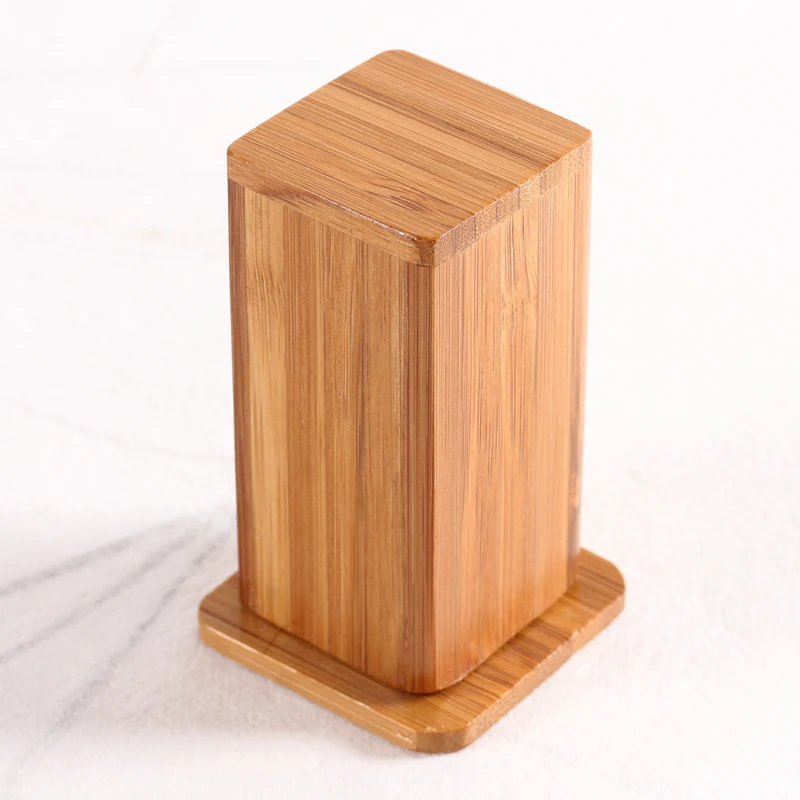 Japanese luxury natural Moso bamboo wood toothpick box portable