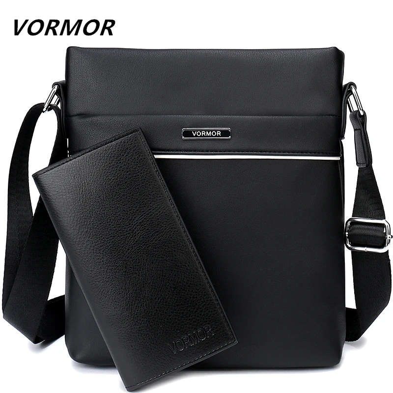 VORMOR الشهيرة العلامة التجارية عارضة الرجال حقيبة الأعمال جلد الرجال حقيبة ساع خمر الكتف Crossbody حقيبة للذكور دروبشيبينغ