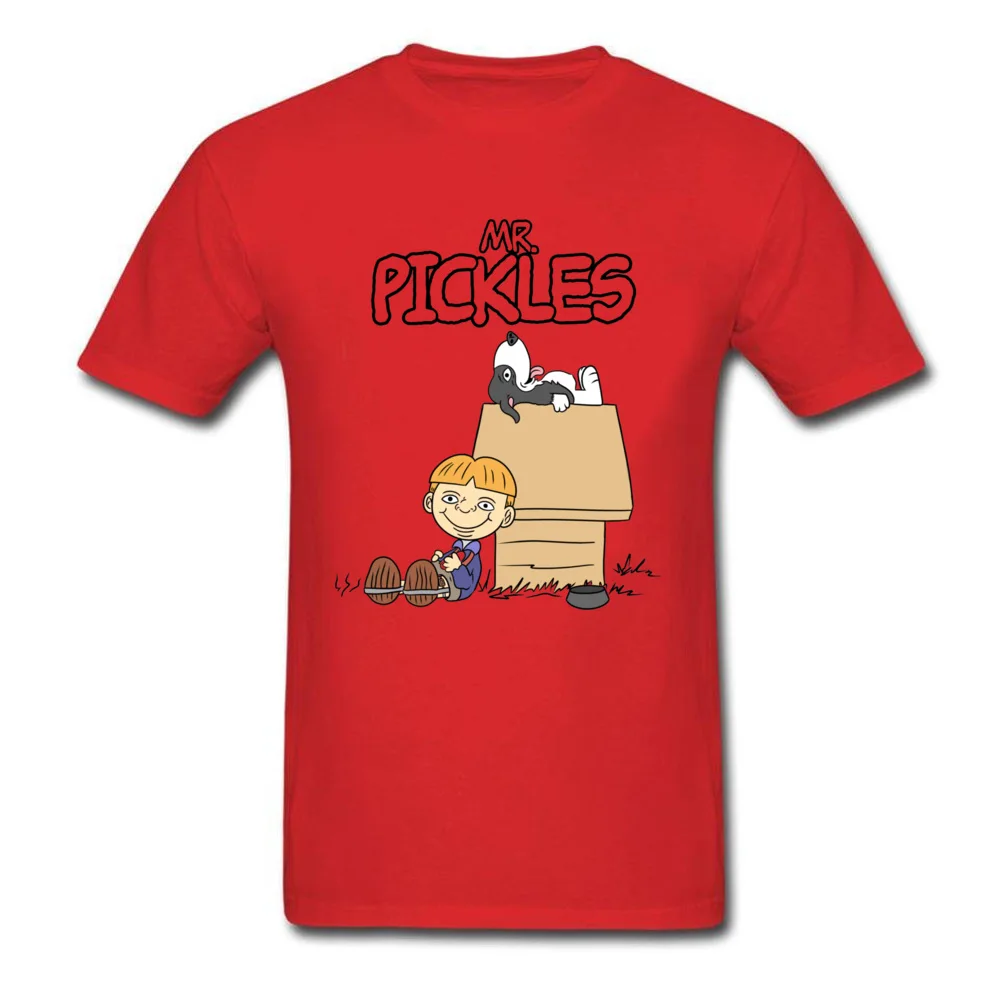Company Men Tops T Shirt Mr Pickles 21397 Hip hop Top T-shirts 100% Cotton Short Sleeve Custom Tee-Shirts O-Neck Mr Pickles 21397 red