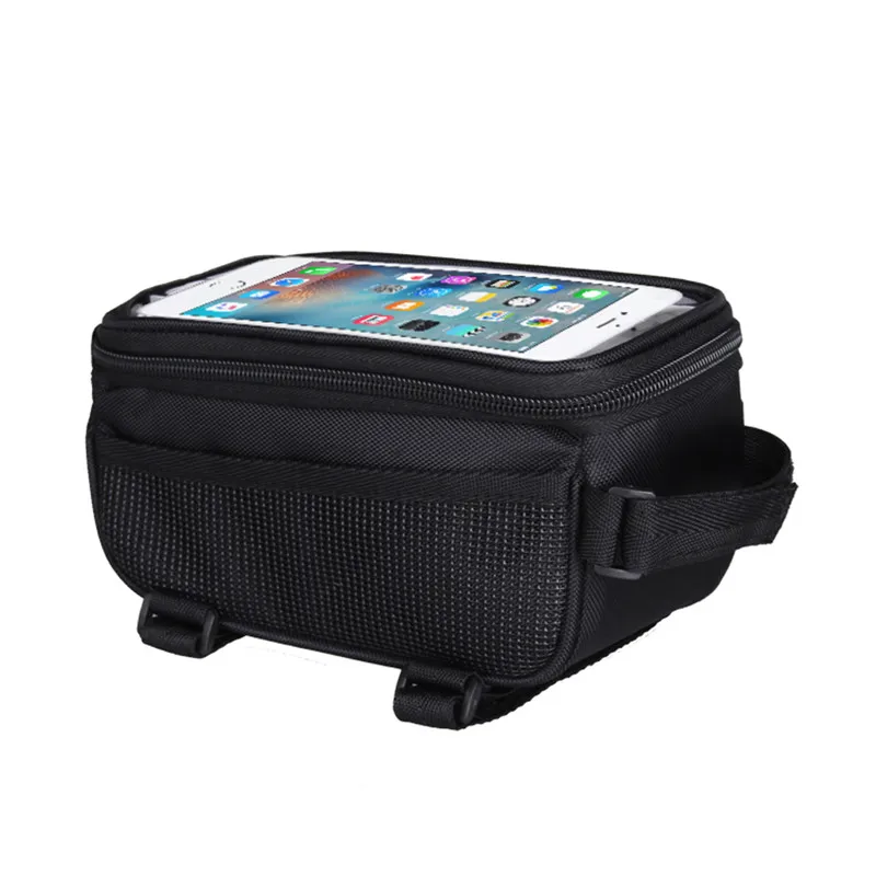 Discount Touch Screen Waterproof Bicycle Bag Cycling MTB Bike Cover Bicycle Frame Front Tube Phone Bag Bicycles Accessories 9