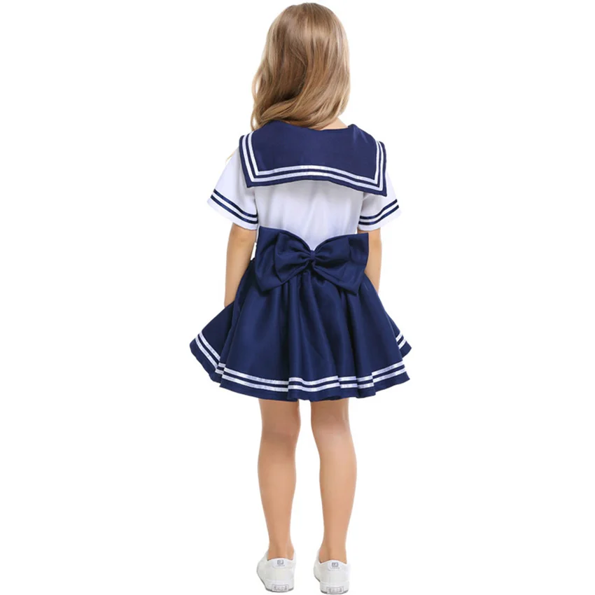 Матросская японская школьная форма; модная школьная юбка для девочек; одежда для маленьких девочек и мальчиков; нарядная одежда для чирлидеров; одежда для команды; корейский Детский костюм