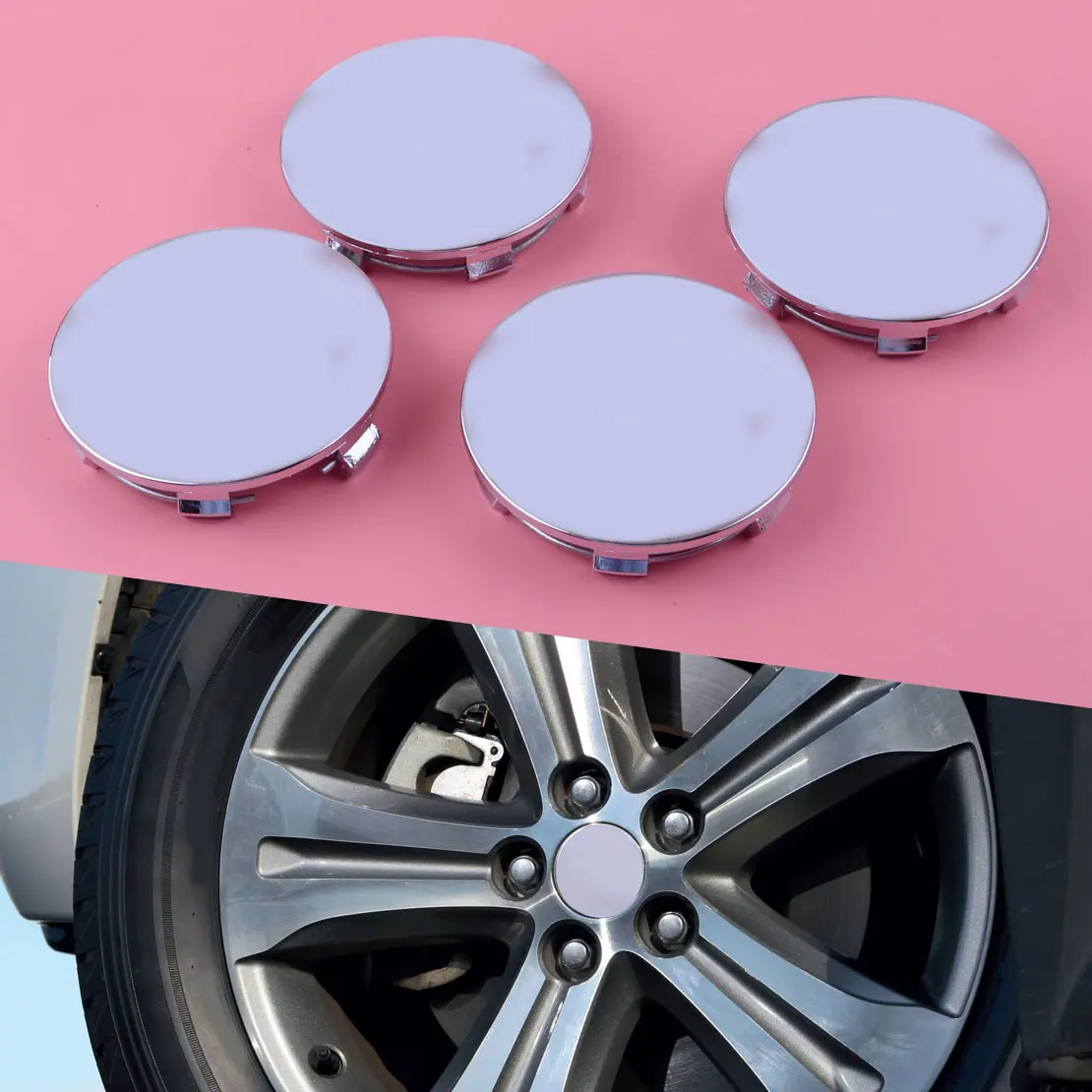 

DWCX 4pcs 83mm Car Wheel Center Cover Hub Cap Decorative Fit for Chevrolet Avalanche Tahoe