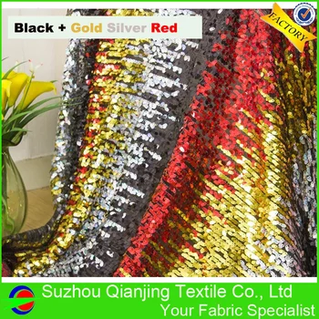 

2017 Newly Beautiful Fashionable Fish Sparkly Multi Color Sequin Fabric