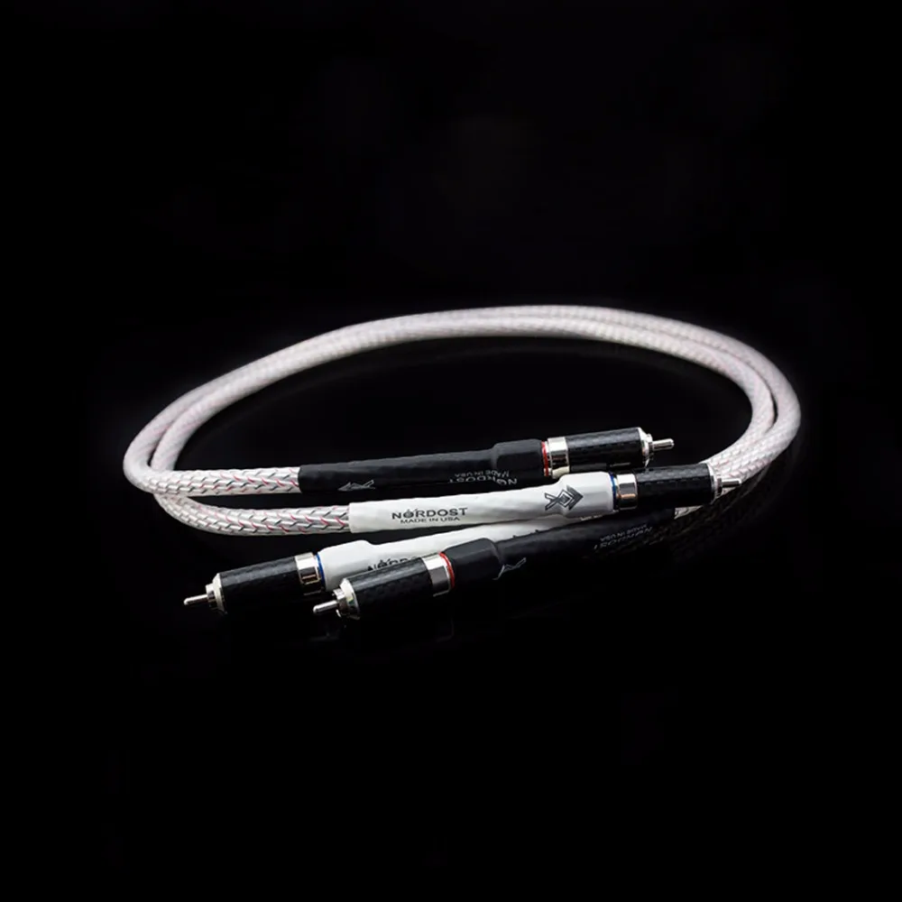 cabo de interconexão com fibra de carbono rca plug