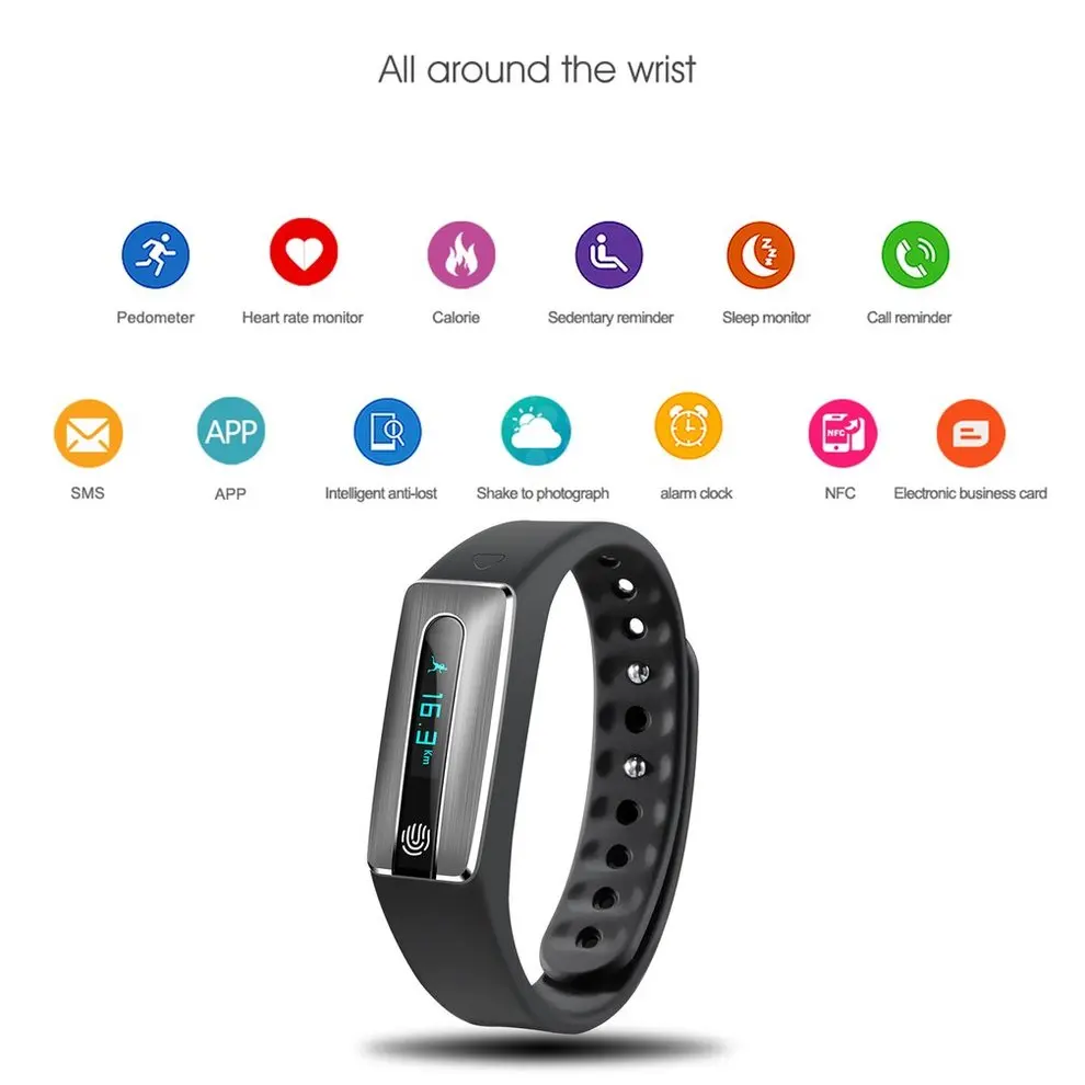 

Smart Bracelet Fitness Watch Alarm Clock Step Counter Bluetooth Sports Wristband Waterproof Health Monitor Wristbands