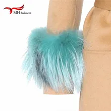 Манжеты из натурального меха енота, манжеты на руку, теплый женский браслет, настоящие меховые манжеты, перчатки, манжеты из меха енота X#3