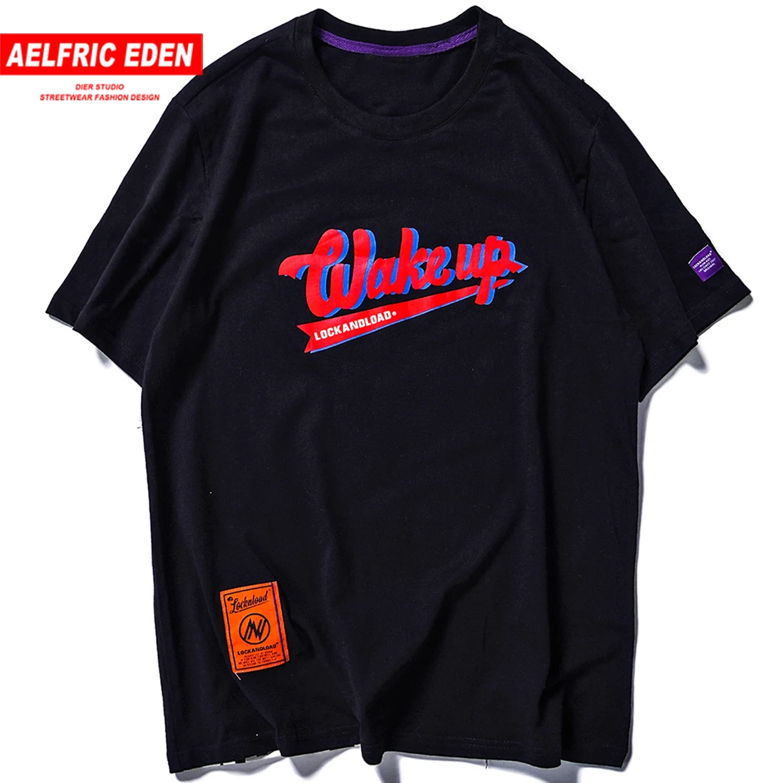 

Aelfric Eden Fashion T-shirts Man Hip Hop Cotton Short Sleeve Summer Casual Streetwear Letter Print Harajuku Tees Shirts Ua02