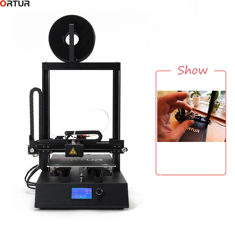 

Ortur4 2019 NEW 3d Printer with Industrial Linear Guide Rail Design Updated Version Extruder Head Large Print Size 260*310*305MM