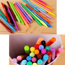 24 флюоресцентные цвета цветной карандаш фломастеры цвет нейтральная ручка крюковая ручка школьные принадлежности рекламный текстовыделитель для школы