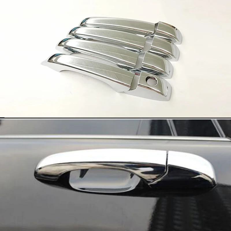 8 шт. хромированные накладки на дверные ручки для Jeep Patriot Grand Cherokee Dodge Avenger Caravan Chrysler
