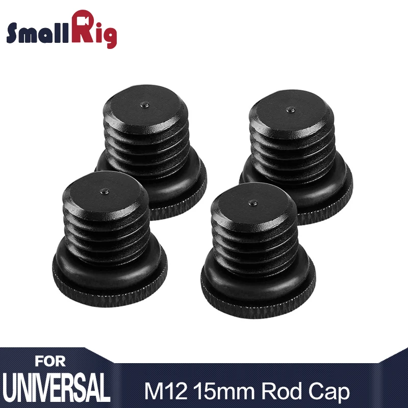 buy SmallRig M12 Rod End Protective Cap Stopper Screw for 15mm Rod Support Dslr Rig Rail Clamp (4pcs Pack) 1617