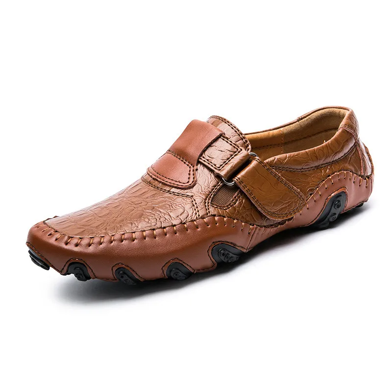 brown En Respirant 65 Cuir 28 Main Chaussures Glissement Hommes Qualité Mocassins Black Casual Sur Haute Alligator 8OwXnPk0