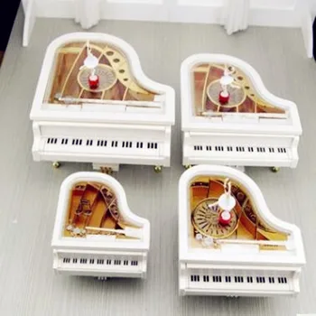 

Mechanism Piano Music Box Classical Vintage Movement Girl Ballerina Music Box carrossel Piano Model Ration Girl Music Boxes
