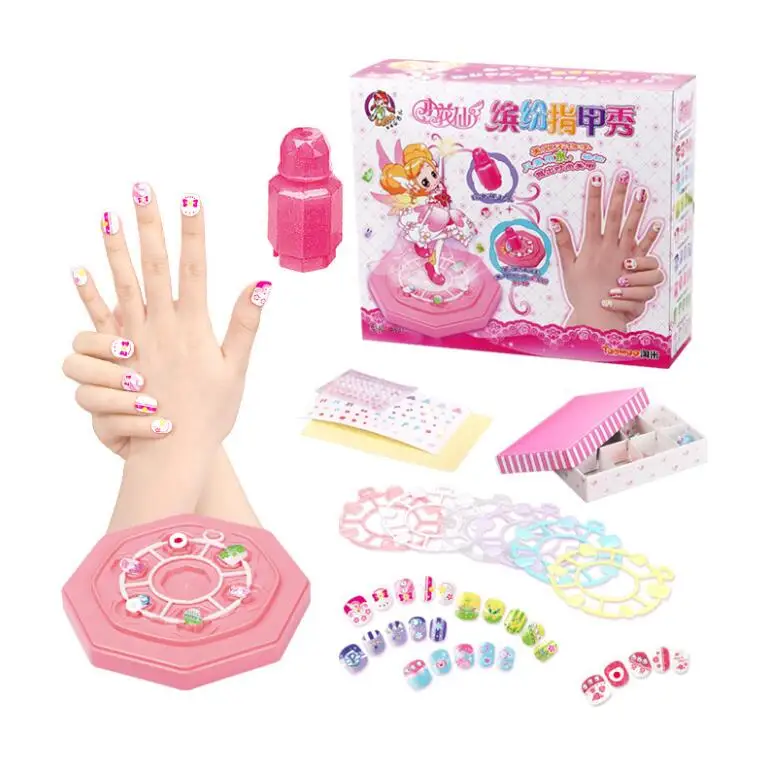 Kawaii дети младенцы малыш дизайн ногтей Красота принцесса девочка игрушка ремесло ручной работы ролевые игры макияж игровой набор косметические игрушки - Цвет: as pic