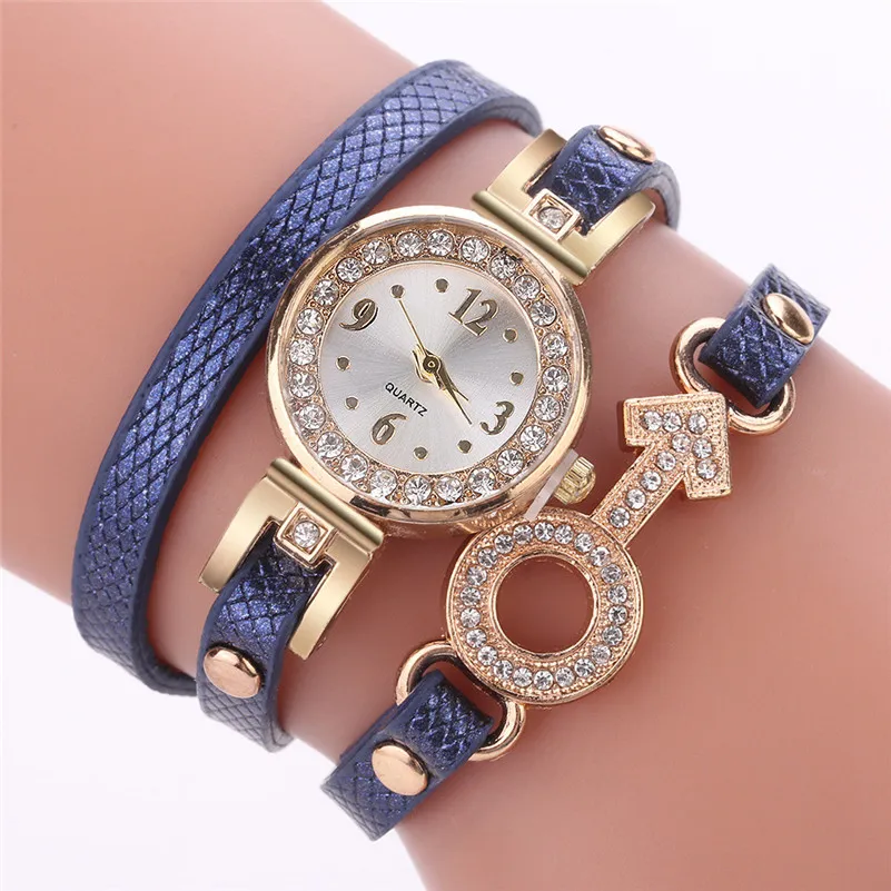 Brand Quartz Watches Women's Fashion casual Watches Popular Quartz Watch Luxury Bracelet Flower Gemstone Wristwatch clock M23 (9)