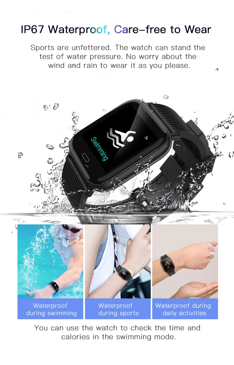 Лидер продаж спортивные Смарт часы фитнес браслет пульсометр монитор кровяного