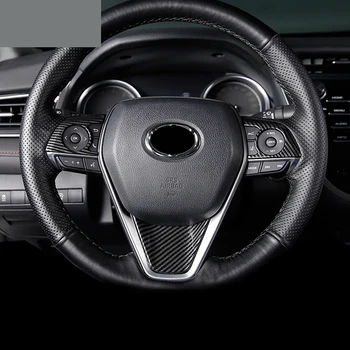 

For Toyota RAV4 XA50 2019 ABS Interior Steering Wheel Cover Trims Stickers Accessories Styling Moldings Car Styling 3 pcs