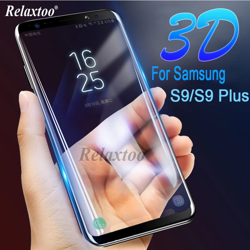 

3D Curved For Samsung Galaxy S9 Tempered Glass For Samsung S9 Plus s9plus Screen Protector For Sansung sumsung S 9 s9+ Film glas