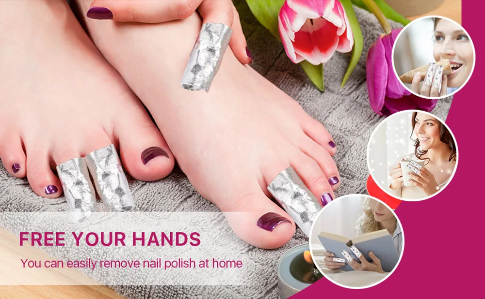 Removedor de Unha Perfeito para Em- Casa de Unhas de Gel Caixas Lote Unha Art Soak Off uv Gel Polonês Frustra Wraps Unhas Manicure F0347x 60 - 3 Wraps Unhas Perfeito para Em- casa de Unhas de Gel Manicure F0347X