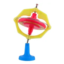 2017 funny magic spinning top Gyroscope Gyro Kids Toy with flashing LED light musical toy festival birthday gift for children