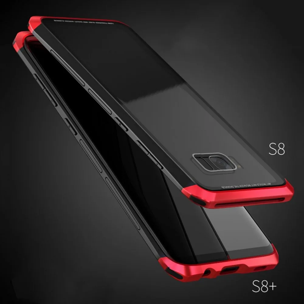 

LUPHIE Mobile Phone Protective Case Fashion Design Toughened Glass Hard back cover For Samsung Galaxy Note8 S8 S8 Plus cases