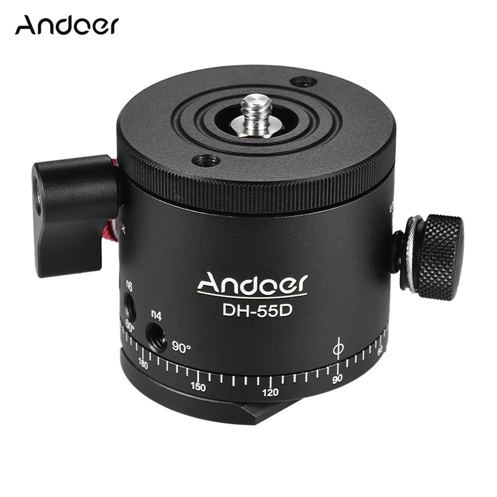 Головка штатива Andoer для панорамная шаровая HDR с вращением индексирования