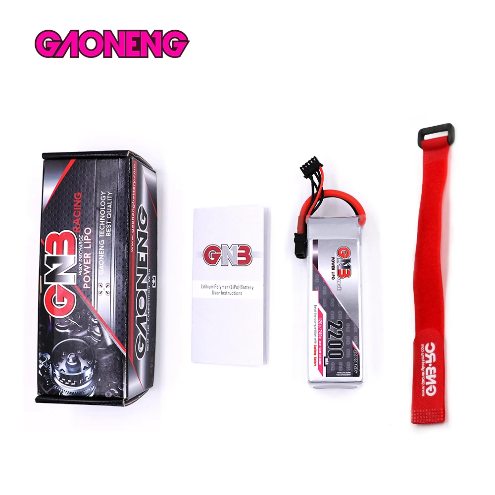 GAONENG GNB 14 8 V 2200mAh 120C 4S Lipo аккумулятор XT60U F Plug для RC FPV Racing Drone|Детали и аксессуары| |