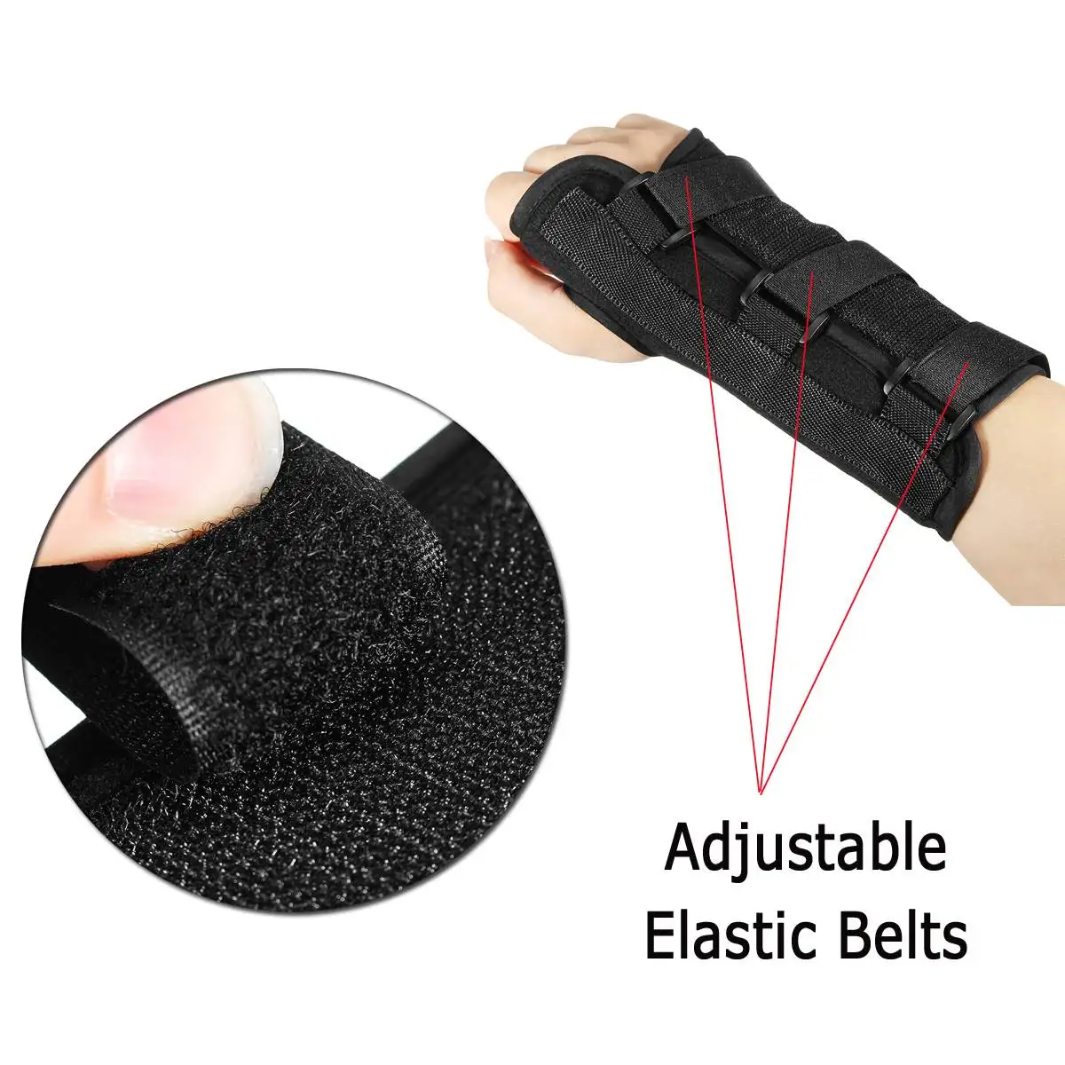1 пара Carpal тоннель поддержка запястья Sprain шина для предплечья ортопедический Бандаж ремень спортивная защита запястья