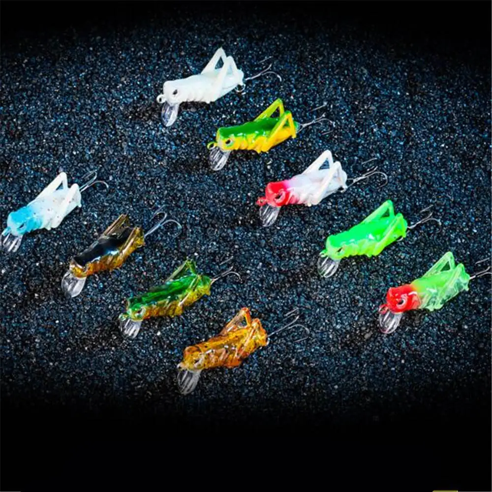 

1Pcs 4.5cm 3.1g high quality Organic silicone locust Soft Lures Bait Sharp high-carbon steel hooks For carp fishing Accessories