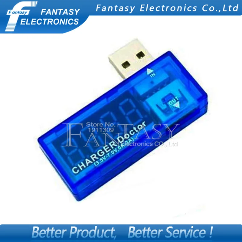 

1pcs Digital USB Mobile Power charging current voltage Tester Meter Mini USB charger doctor voltmeter ammeter new
