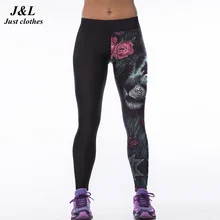 2015 New Sexy Gym Women’s Sports Leggings Fitness Workout Trousers 22 Styles 3D Print Running Sport Pants Elastic Slim Jeggings