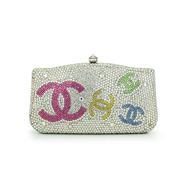 Luxury Silver Handmade Crystal Unique Clutch Purse Women Luxury Silver Handmade Crystal Unique Clutch Purse Women Evening Bag Rhinestone Wedding