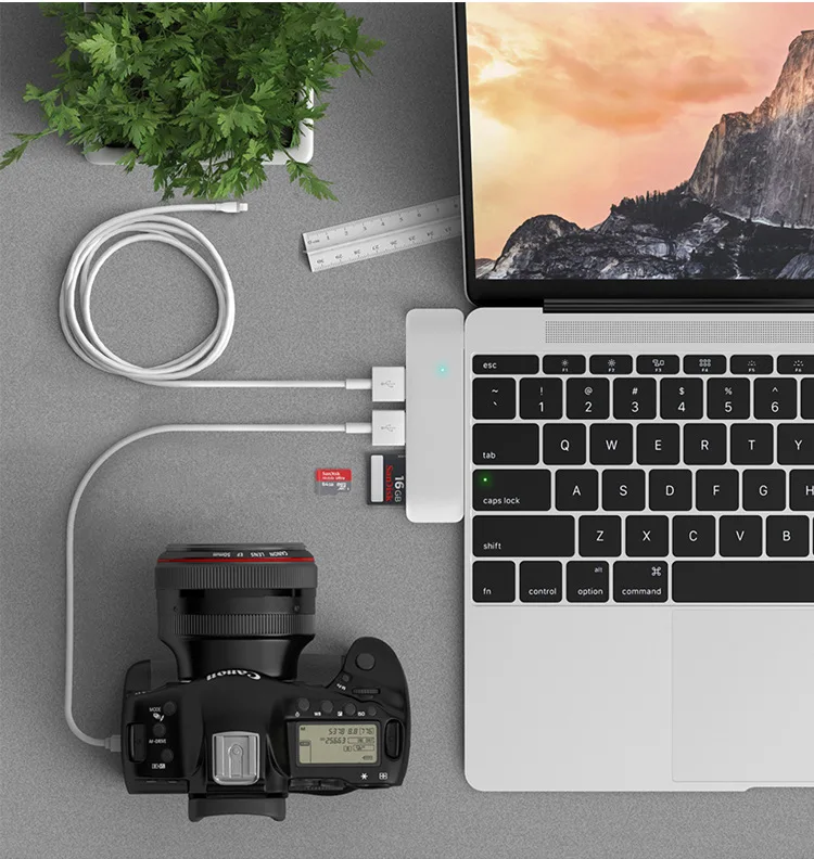 USB док станция 5 1 C 3 к 0 Type c SD TF кардридер адаптер для MacBook Samsung Galaxy S9 S8 Note 9