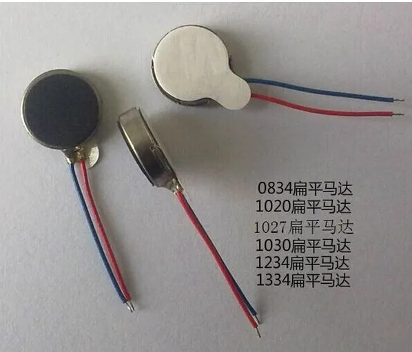 

New Voltage 3V Coin Vibration Micro Motor Flat Toy Cell Phone Pager Motor 12mmx2.7mm diameter