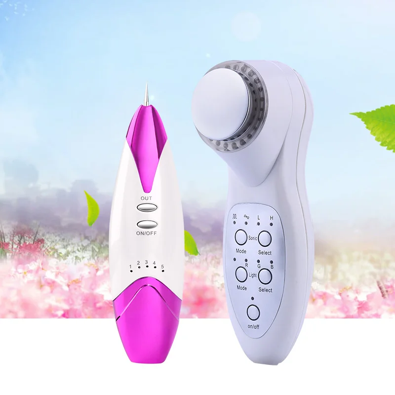 3Mhz Ultrasonic Sonic Photon LED Anti Aging Wrinkle Skin Care Therapy