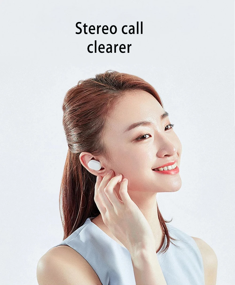 Xiaomi беспроводные наушники Air/AirDots Молодежная версия/Redmi AirDots Bluetooth 5,0 гарнитура микрофон сенсорное управление стерео