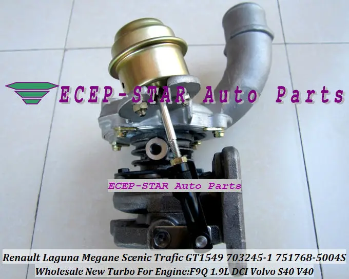 GT1549S 751768 5004S 7701478022 Turbo для Renault Лагуна Megane Scenic Trafic Volvo S40 V40 F9Q F9Q740 1.9L DCI 105HP|turbocharger