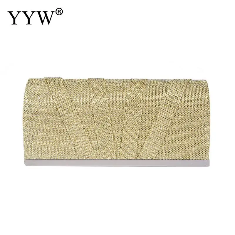 

Polyester Fashion Women Gold Handbag Vintage Wedding Evening Party Long Wallet Purse Clutch Bag Retro Cross Body Handbag 2019