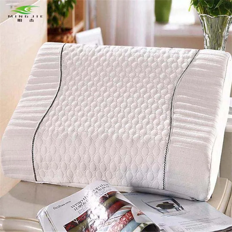 

Romanee Brand Home New Neck Orthopedic Pillow Polyester Fiber Wave Massage Foam Pillow Cervical Health Care Home Sleep Travel