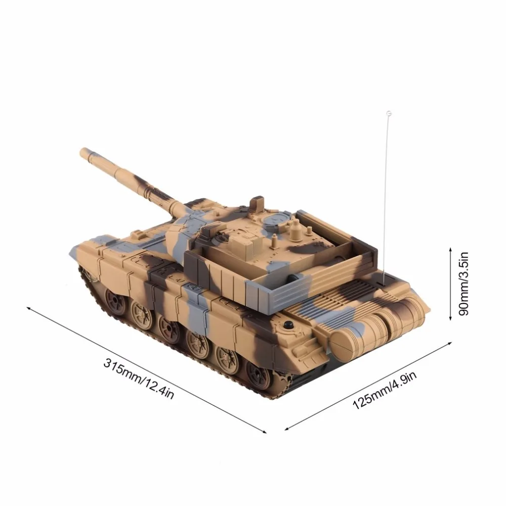 1:20 4CH Мощность дистанционного управления Танк военный автомобиль бронированный танк боевые танки револьверный вращающийся светильник и музыка радиоуправляемая модель детские игрушки