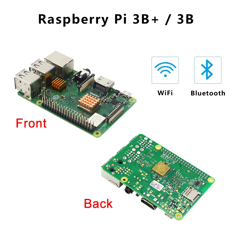 Оригинальный Raspberry Pi 3 Model B + плата или бортовой WiFi и Bluetooth 3B Pi3 Plus 2