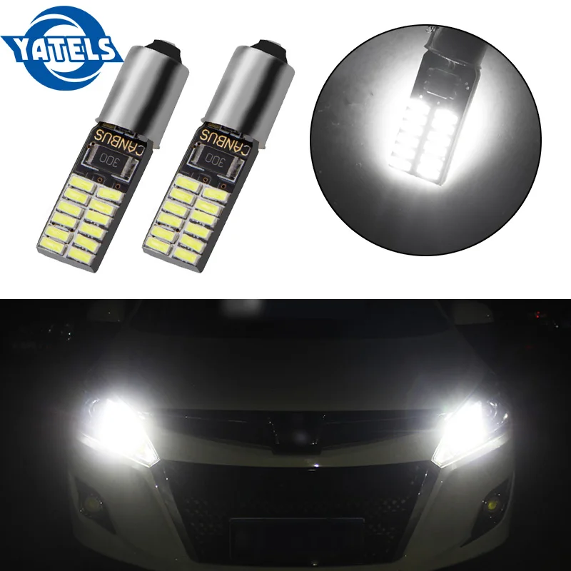 2 шт. T11 BA9S T4W H6W 363 1445 17053 182 белый 24 светодиодный 4014 SMD автомобиля на танкетке с