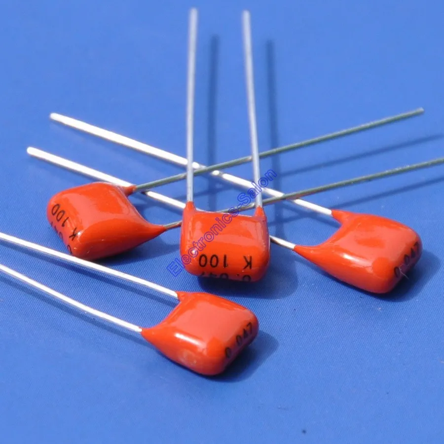 

( 20 pcs/lot ) 47nF 100V MKT Metallized Polyester Film Capacitor, 0.047uF.