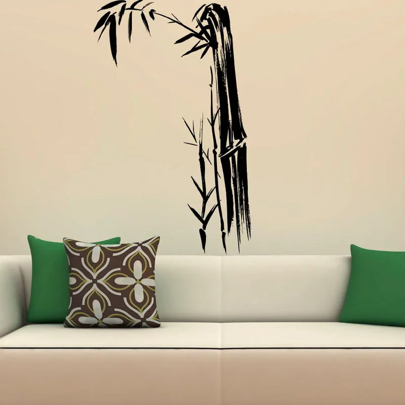 Buy Bamboo Leaves Wall Stickers PVC Removable Art