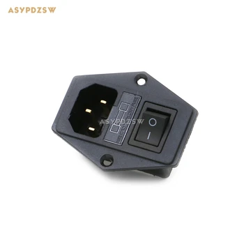 

Aucharm IEC 4N Purple copper gold-plated 10A/250V Fuse + Switch AC Power socket