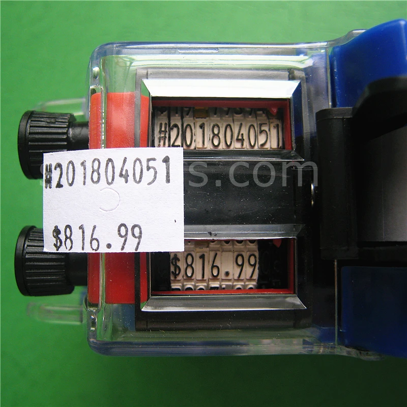 Two line Price Labeler 10 Digits, tag sticker pricing gun date batch number labeller 6600 double rows 2 lines label applicator