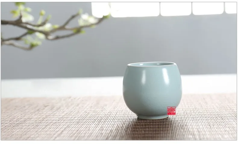 WIZAMONY, эксклюзивный набор чайных чашек, набор, мини, керамика из селадона, экологически чистый чай, Caddy, чайная канистра, чайная фарфоровая банка
