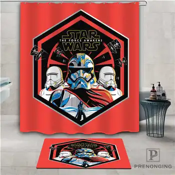 

Custom star wars (1) Waterproof Shower Curtain Doormat Home Bath Bathroom Polyester Fabric Multi Sizes#2019-1-06-19
