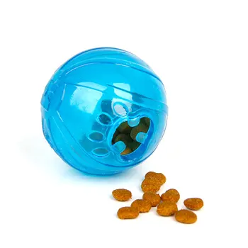 

Pet Dog IQ Treat Ball Interactive Food Dispensing Toy Mini Chew Teether Food Leakage Dispense Ball for Pet Blue 1PC